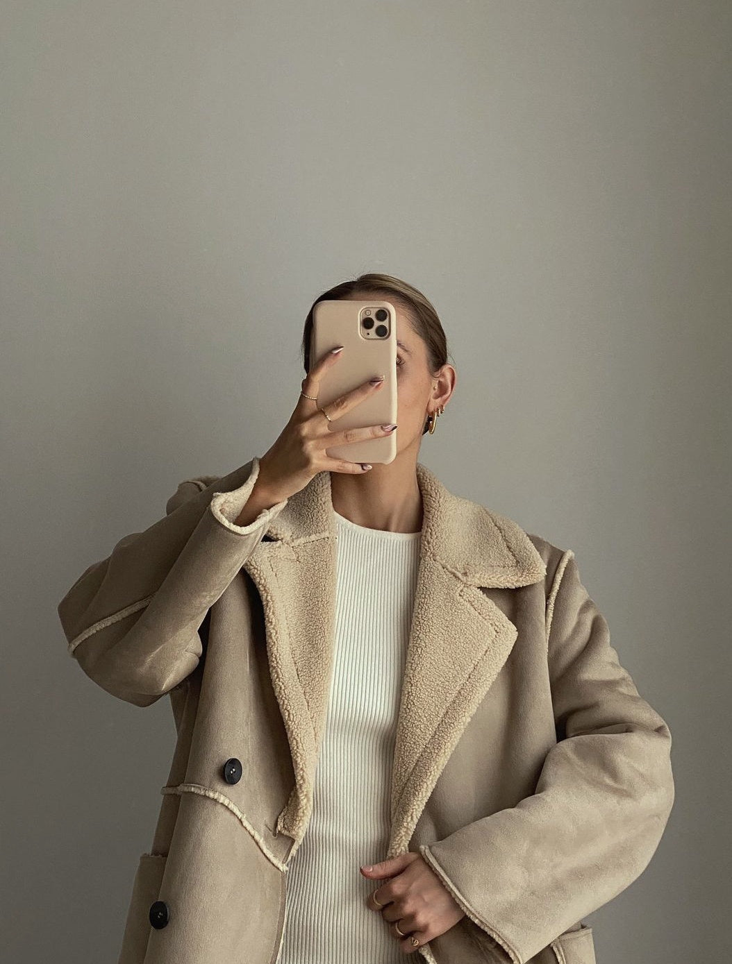 OSLO Oversized Wool Look Coat