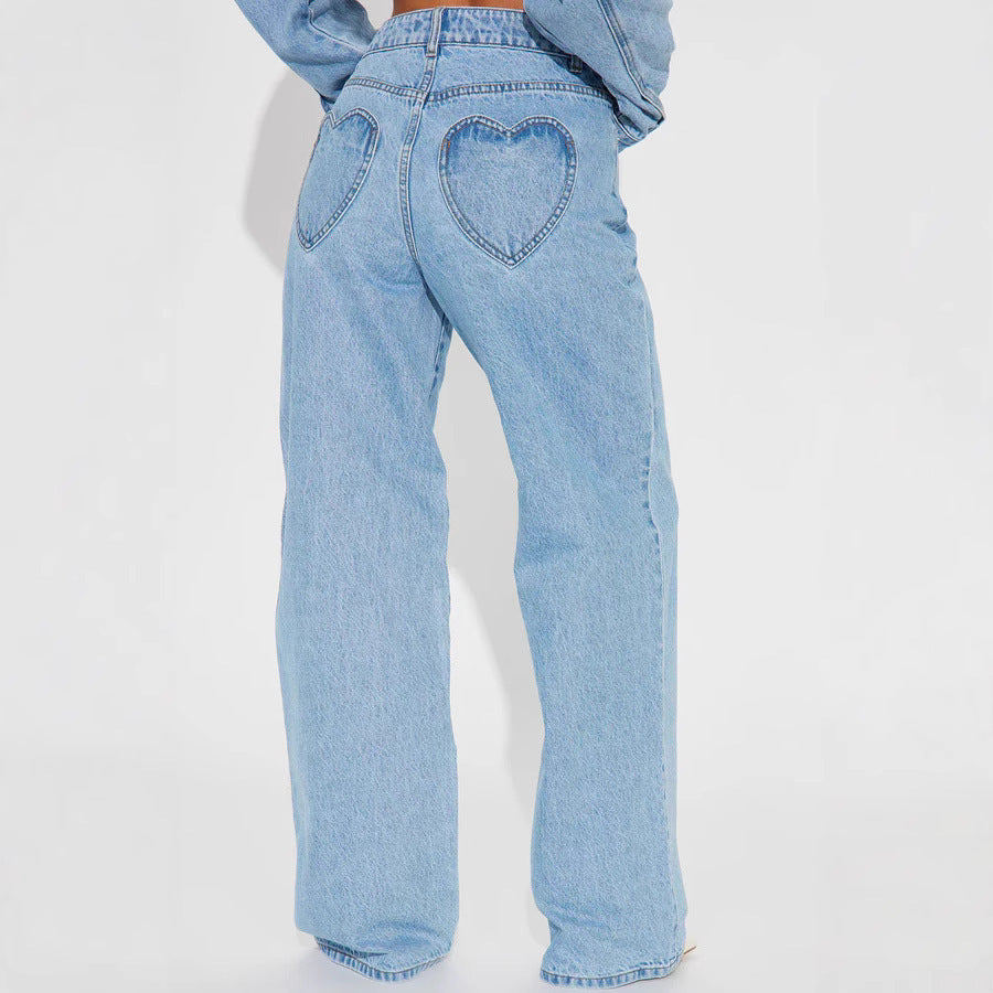 Liv Heart-Detail Denim