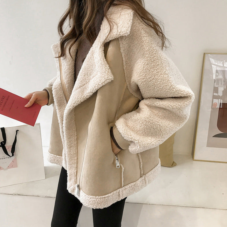 Ella Jacket – Oversized Shearling Coat