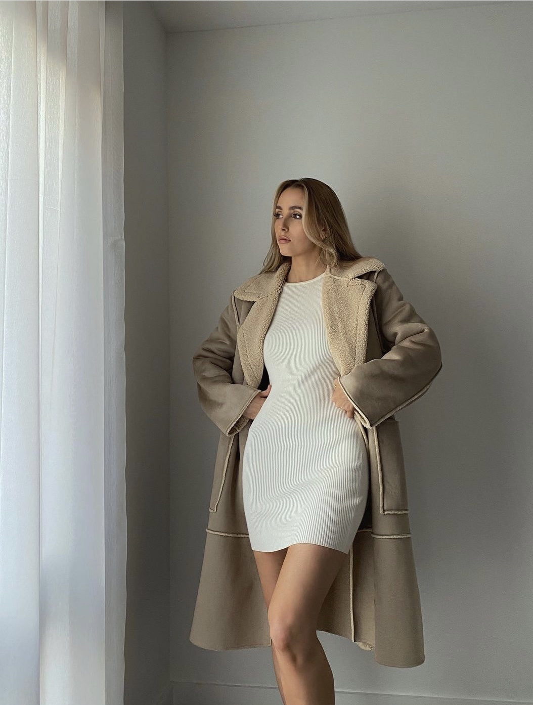 OSLO Oversized Wool Look Coat