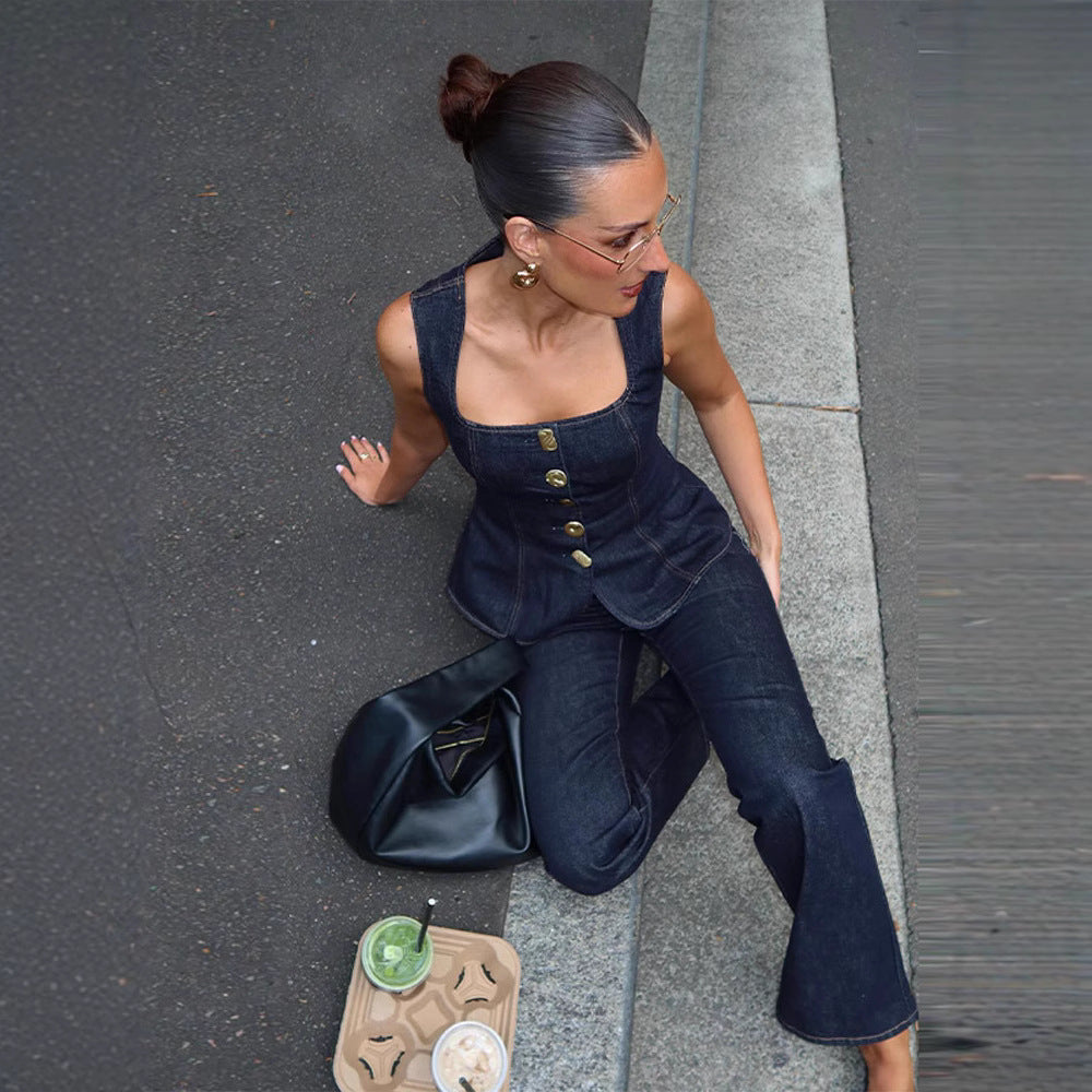 Elin Denim Jumpsuit