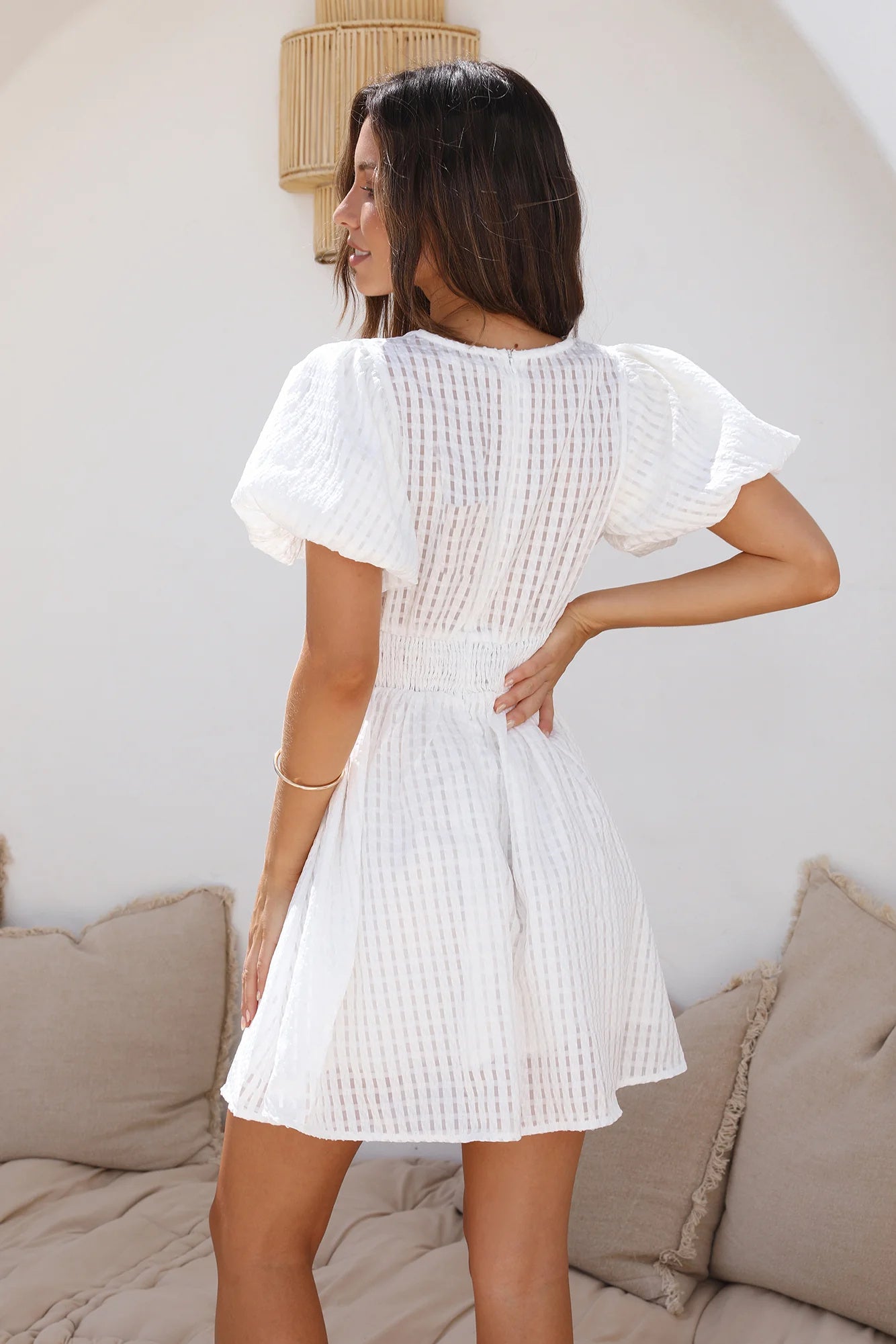 Liv Puff-Sleeve Dress