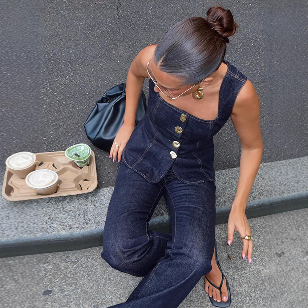 Elin Denim Jumpsuit