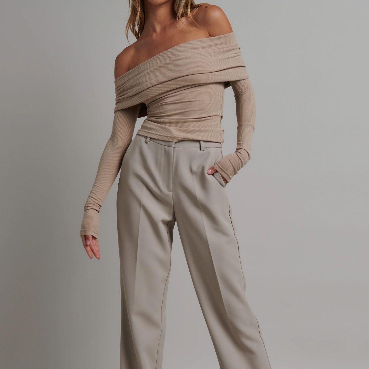 Emilia Off-Shoulder Knit Top